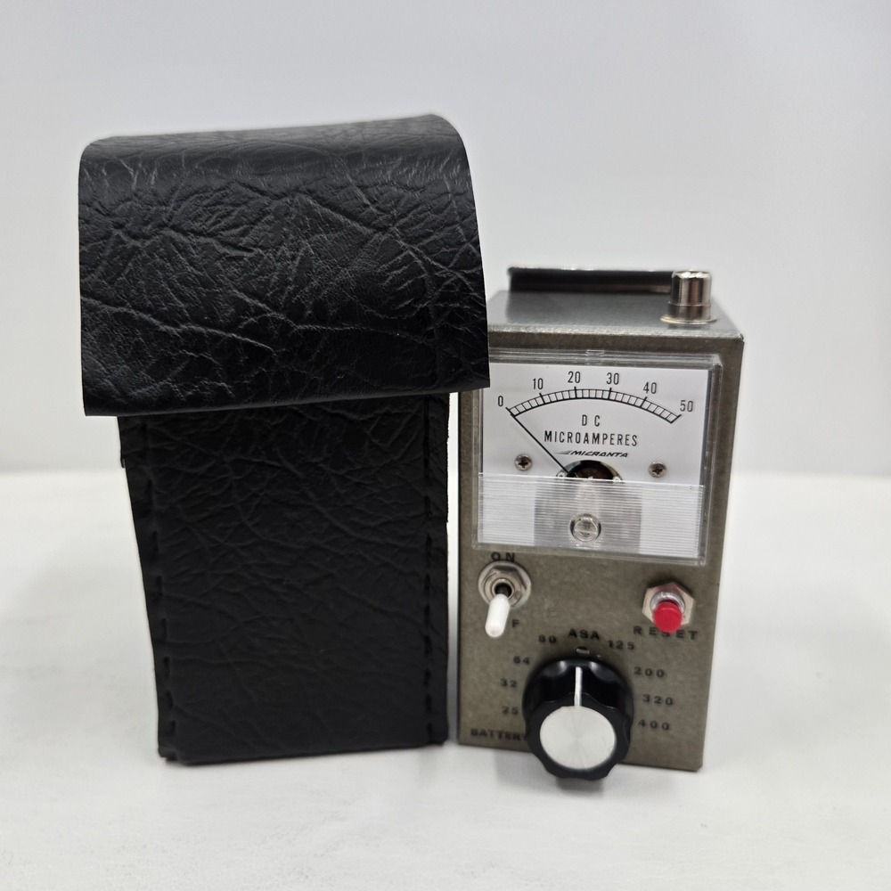 Micronta Photo Exposure Light Meter ASA Film Camera Tester Untested W/Case VTG